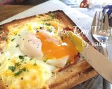簡単朝食！生ハムエッグトースト作り方5写真