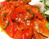 厚切り豚肉ロースソテーの甘~い野菜ソース作り方10写真