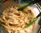 ロティサリーチキンのチーズソースパスタ作り方5写真