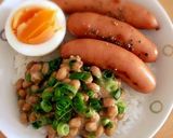 納豆ウインナーごはん♬時短丼♥簡単朝食作り方12写真