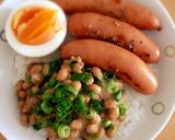 納豆ウインナーごはん♬時短丼♥簡単朝食作り方12写真