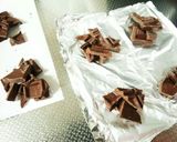 簡単！チョコ入り抹茶風マーブルマフィン♪作り方1写真