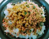 納豆ふりかけマヨネーズ♥朝食ランチご飯丼作り方4写真