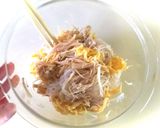 榎茸と卵とビーフンの和風サラダ作り方3写真