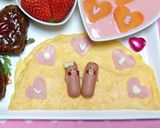 ぶきっちょさんのオムレツとウインさん♡作り方12写真