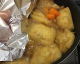 おだしがジュワー♪ 車麩ともち巾着の煮物作り方4写真