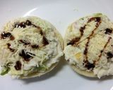 胡麻とソースで　ポテサラトースト。作り方4写真