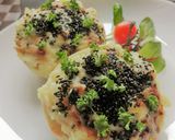 胡麻とソースで　ポテサラトースト。作り方6写真