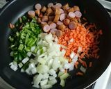 包まないオムライス◎作り方1写真