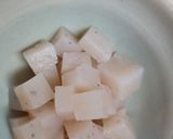 レンコンとこんにゃくの煮物作り方1写真