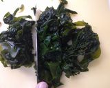 簡単！　わかめとキャベツのペペロンチーノ作り方3写真