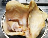 ワンコのおやつに♪豚耳ジャーキー作り方1写真