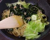 簡単！　わかめとキャベツのペペロンチーノ作り方16写真
