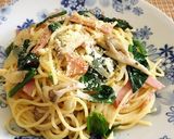 お昼ご飯パスタ☆カルボンチーノ作り方9写真