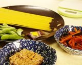 和パスタ！いかにんじんの納豆パスタ作り方1写真