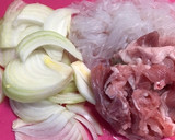 【作り置き】豚肉としらたきのすき焼き風煮作り方1写真