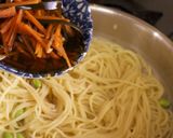 和パスタ！いかにんじんの納豆パスタ作り方8写真