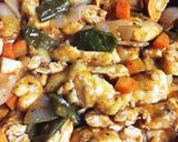鶏ムネ肉炒め~酢豚風作り方6写真