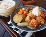 自宅で再現！大戸屋さんチキン母さん煮定食作り方4写真