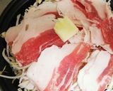 【タジン鍋】豚バラもやしのバター蒸し作り方4写真