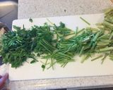 簡単！野菜たっぷり！鶏肉とせり（芹）の鍋作り方6写真