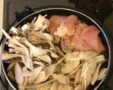 簡単！野菜たっぷり！鶏肉とせり（芹）の鍋作り方15写真