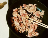 豚肉と小松菜のごまぽんオイスター炒め♪作り方1写真