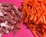 【作り置き】豚肉入りきんぴらごぼう作り方2写真