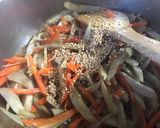 【作り置き】細切り肉入りきんぴらごぼう作り方5写真