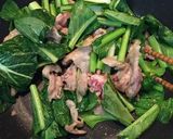 豚肉と小松菜のオイスターソース炒め作り方5写真