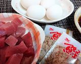 超簡単★トロ旨【漬けマグロのとろ~り卵】作り方1写真