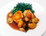 フライパン1つで♪鶏肉のきのこソース作り方7写真