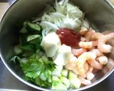 今日のおつまみ〜エビサラダ〜作り方2写真