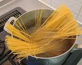 サバ水煮トマトパスタ作り方3写真