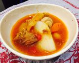 ボルシチ風！牛すじのトマト煮込み作り方5写真