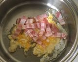 ベーコンと炒り卵のスパゲティ塩こしょう味作り方3写真