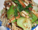 青梗菜とちくわの梅醤油和え作り方4写真