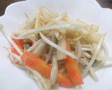 大根の皮ともやしのシャキシャキ炒め作り方5写真
