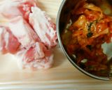 豚キムなめこの酸辣湯風あんかけラーメン作り方2写真