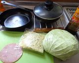 最夏の学園祭の焼きそば作り方1写真