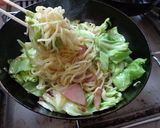 最夏の学園祭の焼きそば作り方13写真