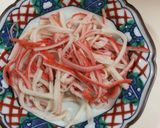 小松菜のカニかまあんかけ作り方1写真