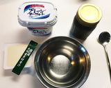 ヨーグル豆腐青汁チアシードスムージー作り方1写真