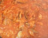 簡単な茄子と鶏肉のトマトソースパスタ作り方5写真