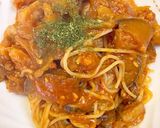 簡単な茄子と鶏肉のトマトソースパスタ作り方6写真