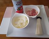 ２度ゆでなしで簡単☆彡素麺のトマトスープ作り方2写真