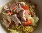 簡単！鍋不要！丼ぶり皿でシメまでお鍋！作り方5写真
