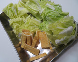 白菜とお揚げのさっと煮作り方1写真