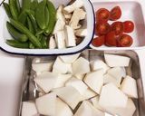 かぶとスナップえんどうのバタポン炒め作り方1写真