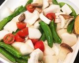 かぶとスナップえんどうのバタポン炒め作り方3写真